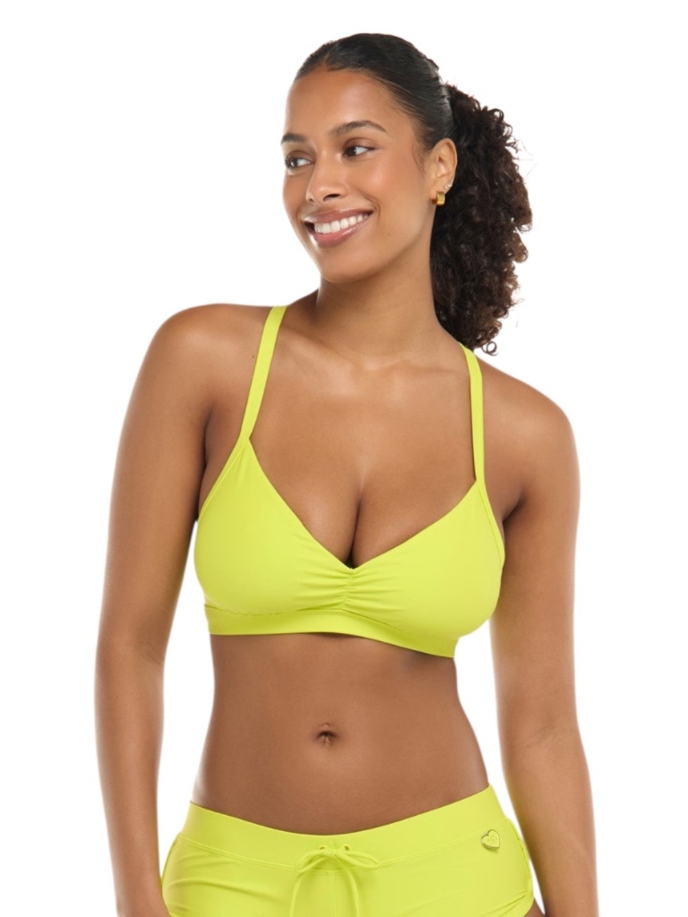 BODY GLOVE Smoothies Drew Bikini top in Key lime F Cup-NWT